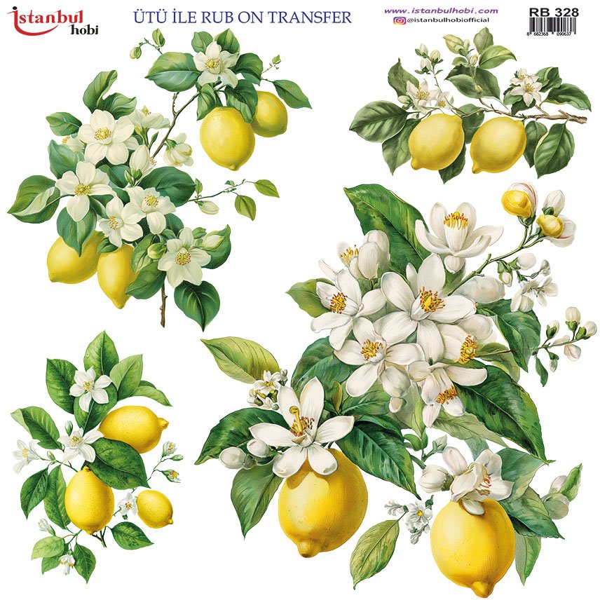 Ütü ile Rub On Transfer Kağıdı 30x30cm RB-328