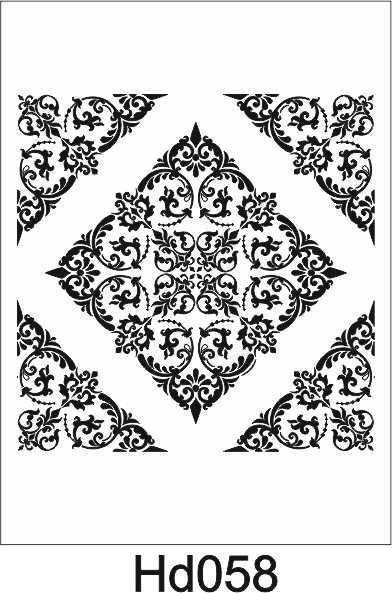 Duvar Dekor Stencil Şablon (40x40) HD-058