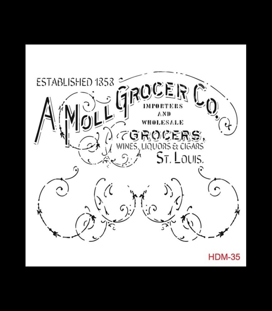 HDM35 Cadence Home Dekor Stencil 25x25