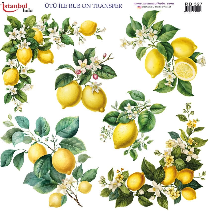 Ütü ile Rub On Transfer Kağıdı 30x30cm RB-327
