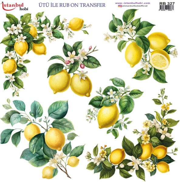Ütü ile Rub On Transfer Kağıdı 30x30cm RB-327