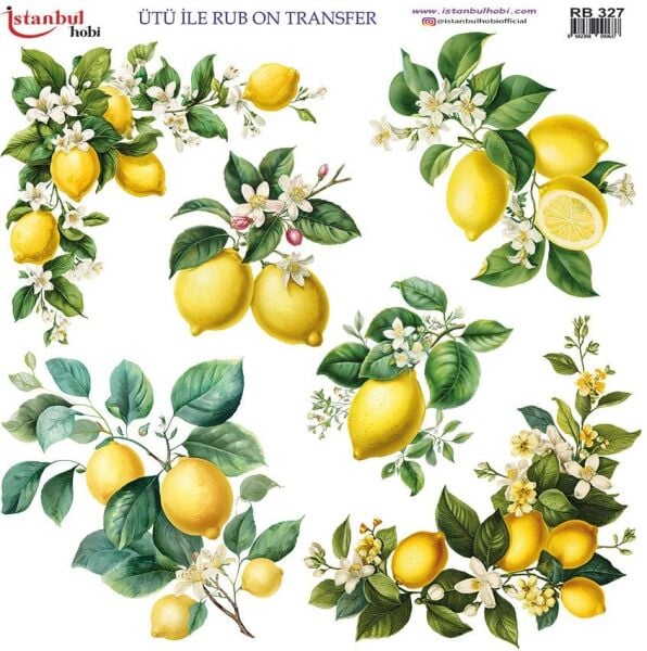 Ütü ile Rub On Transfer Kağıdı 30x30cm RB-327