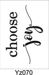 Yazı Desenler Stencil Şablon (21x30) YZ-070