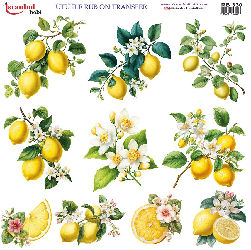 Ütü ile Rub On Transfer Kağıdı 30x30cm RB-330