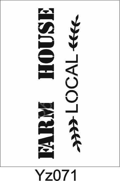 Yazı Desenler Stencil Şablon (15x30) YZ-071