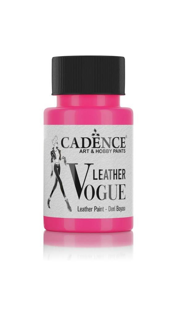 Cadence Deri Boyası Opak LV-06 Fuşya 50ml Leather Vouge Paint