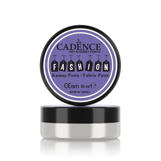 Cadence Opak Kumaş Rölyef Pasta FP-01 Beyaz 50ml