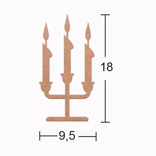 Ahşap Şamdan Mumluk H-141