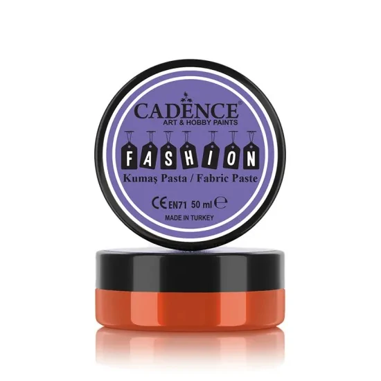 Cadence Opak Kumaş Rölyef Pasta FP-03 Turuncu 50ml
