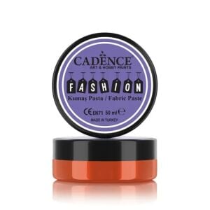 Cadence Opak Kumaş Rölyef Pasta FP-03 Turuncu 50ml
