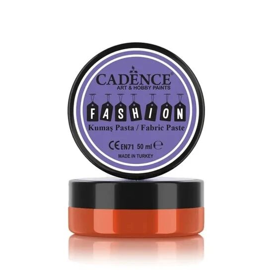 Cadence Opak Kumaş Rölyef Pasta FP-03 Turuncu 50ml
