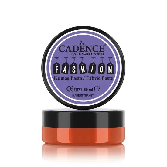 Cadence Opak Kumaş Rölyef Pasta FP-03 Turuncu 50ml