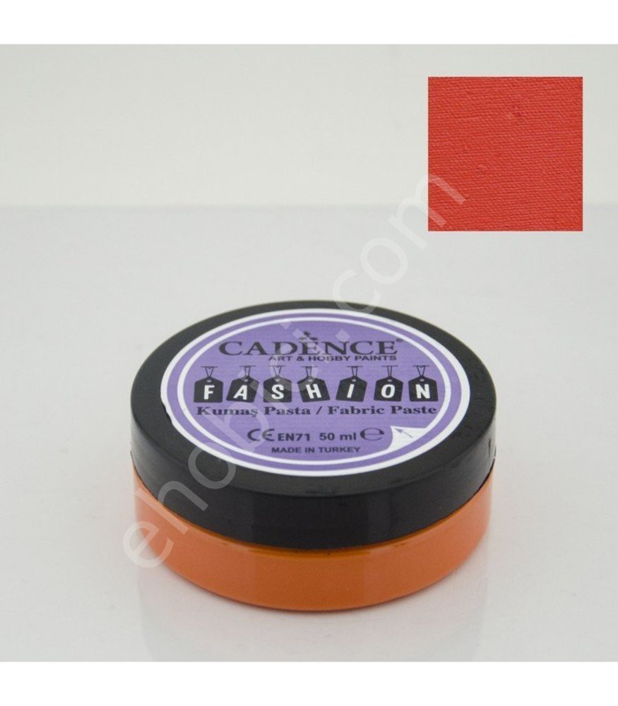 FP-03 Turuncu - Cadence Opak Fashion Kumaş Rölyef Pasta - Fabric Paste