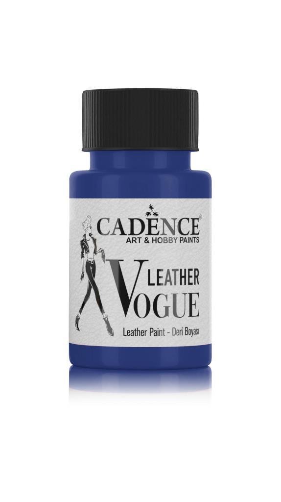 Cadence Deri Boyası Opak LV-09 Mavi 50ml Leather Vouge Paint