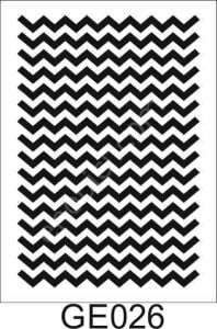 Geometrik Desenler Stencil Şablon (25x25) GE-026
