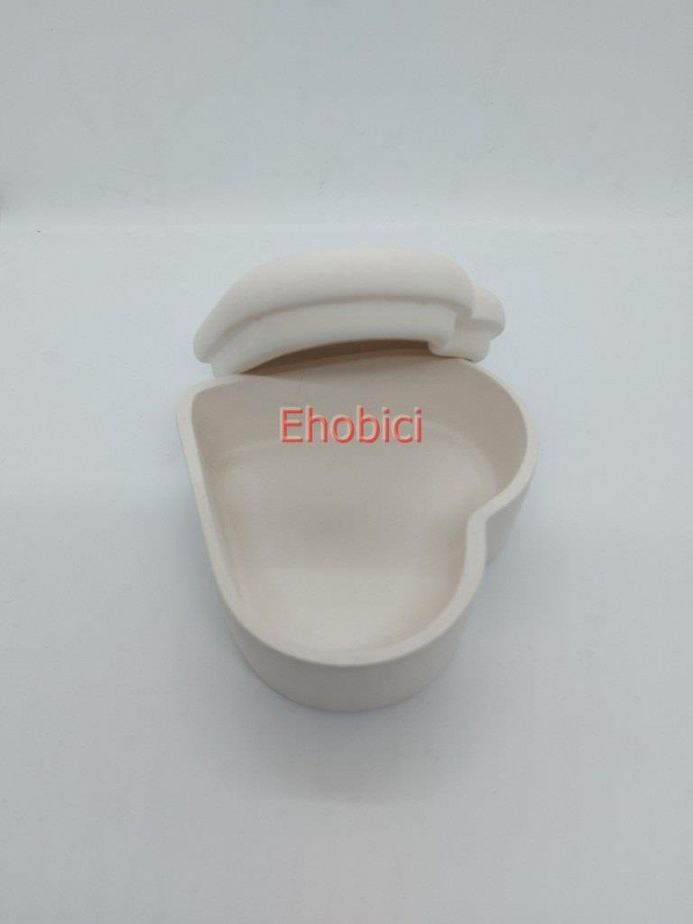 Seramik Kalp Kutu S-15 - 11cm