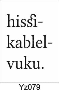 Yazı Desenler Stencil Şablon (15x20) YZ-079