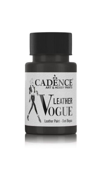 Cadence Deri Boyası Opak LV-12 Siyah 50ml Leather Vouge Paint