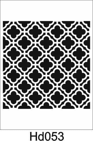 Duvar Dekor Stencil Şablon (50x50) HD-053