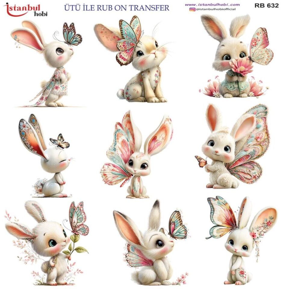 Ütü ile Rub On Transfer Kağıdı 30x30cm RB-632