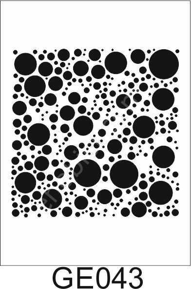 Geometrik Desenler Stencil Şablon (25x25) GE-043