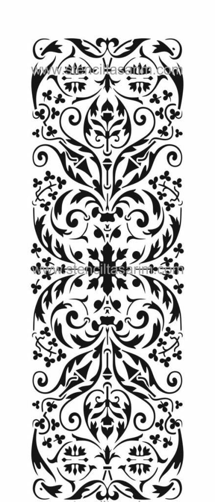 Duvar Dekor Stencil Şablon (25x50) HD-074
