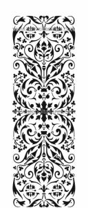 Duvar Dekor Stencil Şablon (25x50) HD-074
