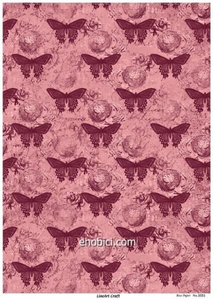 Lineart Pirinç Dekopaj Kağıdı - 3551