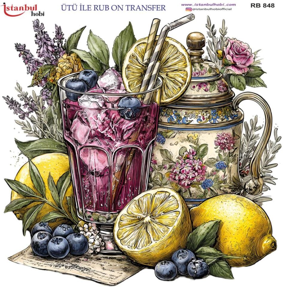 Ütü ile Rub On Transfer Kağıdı 30x30cm RB-848
