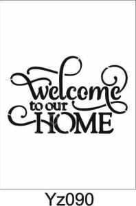 Yazı Desenler Stencil Şablon (21x30) YZ-090