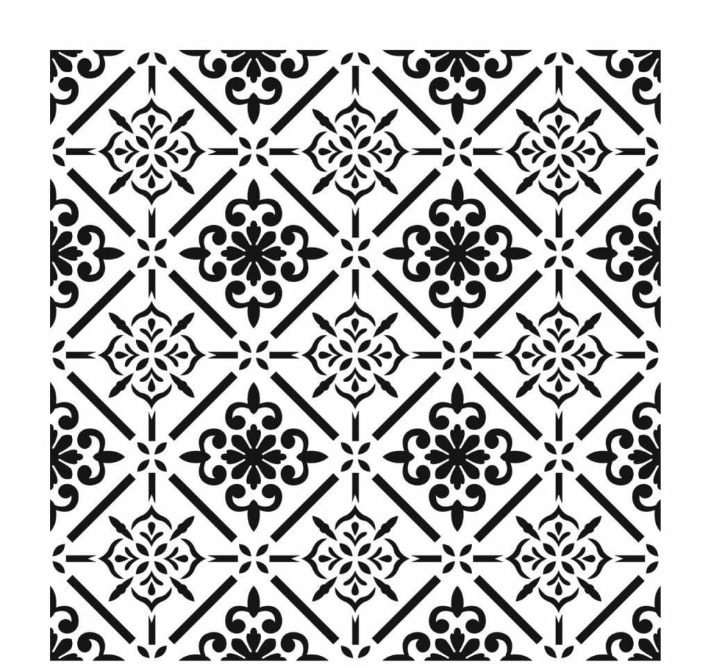 Duvar Dekor Stencil Şablon (50x50) HD-076