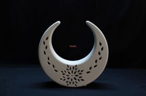 Seramik Çiçekli Küçük Hilal 15cm O-25