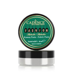 Cadence Metalik Kumaş Rölyef Pasta FMP-01 İnci 50ml