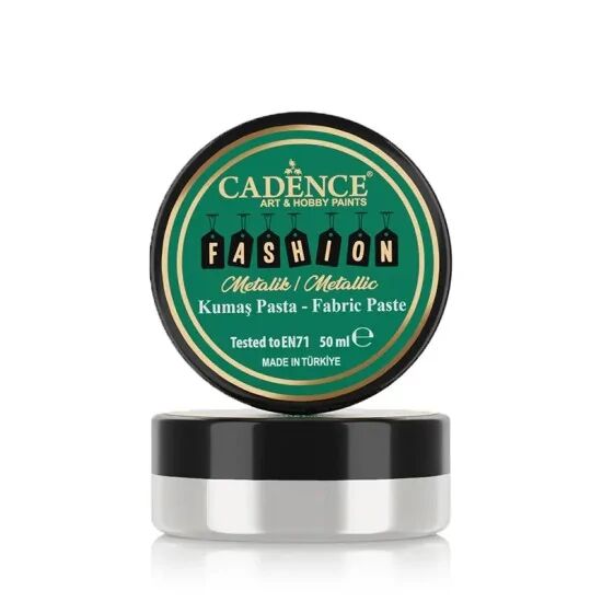 Cadence Metalik Kumaş Rölyef Pasta FMP-01 İnci 50ml