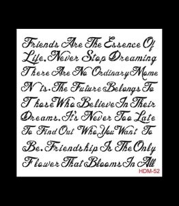 HDM52 Cadence Home Dekor Stencil 25x25