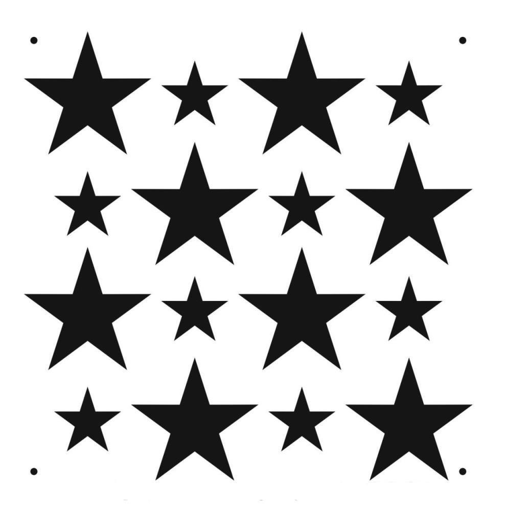 Duvar Dekor Stencil Şablon (25x25) HD-081