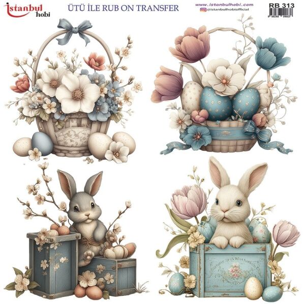 Ütü ile Rub On Transfer Kağıdı 30x30cm RB-313