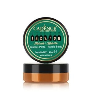 Cadence Metalik Kumaş Rölyef Pasta FMP-04 Turuncu 50ml