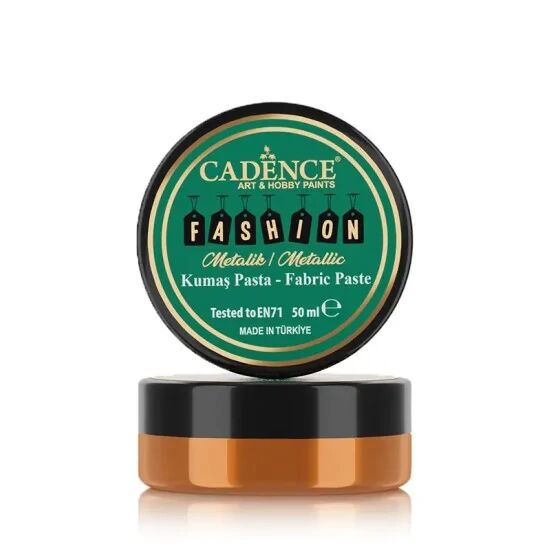 Cadence Metalik Kumaş Rölyef Pasta FMP-04 Turuncu 50ml