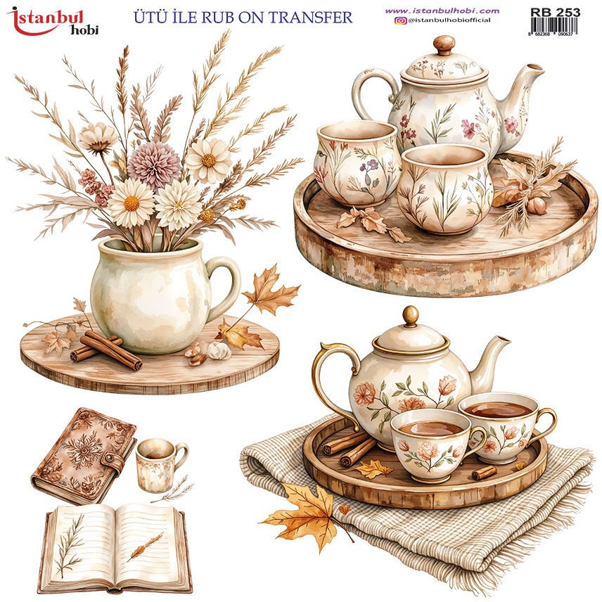 Ütü ile Rub On Transfer Kağıdı 30x30cm RB-253