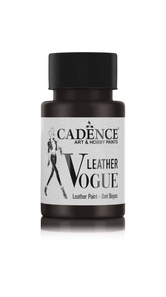 Cadence Deri Boyası Metalik LVM-09 Siyah 50ml Leather Vouge Paint
