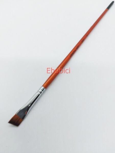 Cenova Art 202 Yan Kesik Uzun Sap Fırça No:6