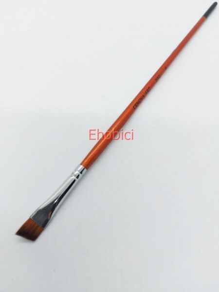 Cenova Art 202 Yan Kesik Uzun Sap Fırça No:6