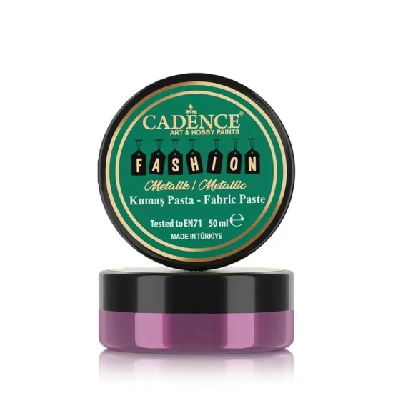 Cadence Metalik Kumaş Rölyef Pasta FMP-06 Siklamen 50ml