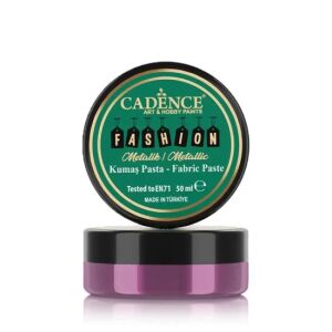 Cadence Metalik Kumaş Rölyef Pasta FMP-06 Siklamen 50ml