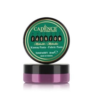 Cadence Metalik Kumaş Rölyef Pasta FMP-06 Siklamen 50ml