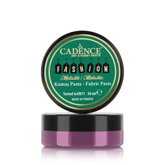 Cadence Metalik Kumaş Rölyef Pasta FMP-06 Siklamen 50ml