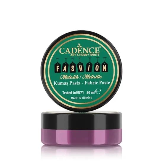 Cadence Metalik Kumaş Rölyef Pasta FMP-06 Siklamen 50ml