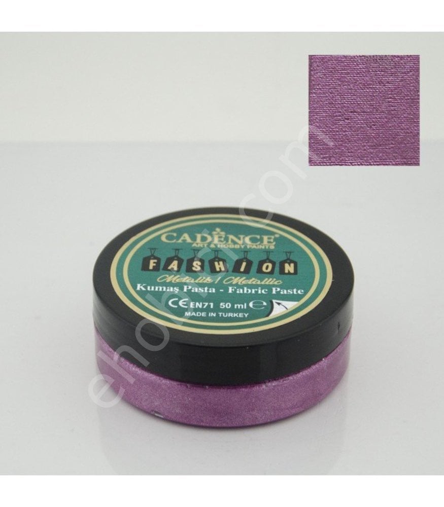 FMP-06 Siklamen - Cadence Metalik Fashion Kumaş Rölyef Pasta - Fabric Paste