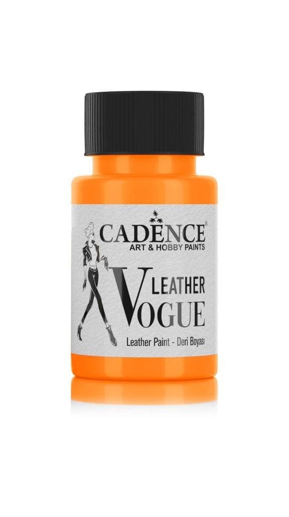 Cadence Deri Boyası Fosforlu LVF-02 Turuncu 50ml Leather Vouge Paint